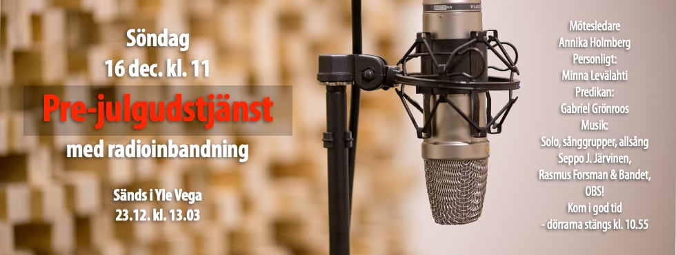 Pre-julgudstjänst med radioinbandning