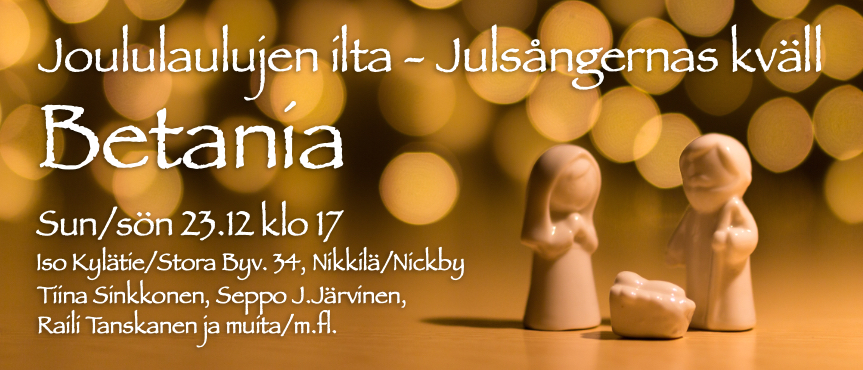Julsångernas kväll - Joululaulujen ilta @ Betania