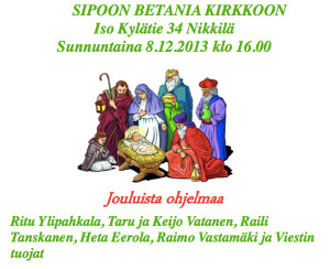Tervetuloa joulujuhlaan @ Betania | Sibbo | Nyland | Finland