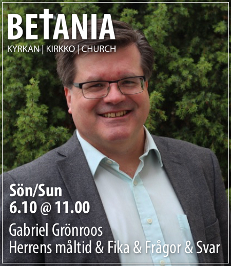 Gudstjänst med Gabriel Grönroos @ Betania | Finland