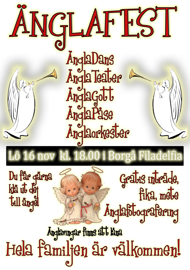 Änglafest @ Filadelfiakyrkan, Borgå