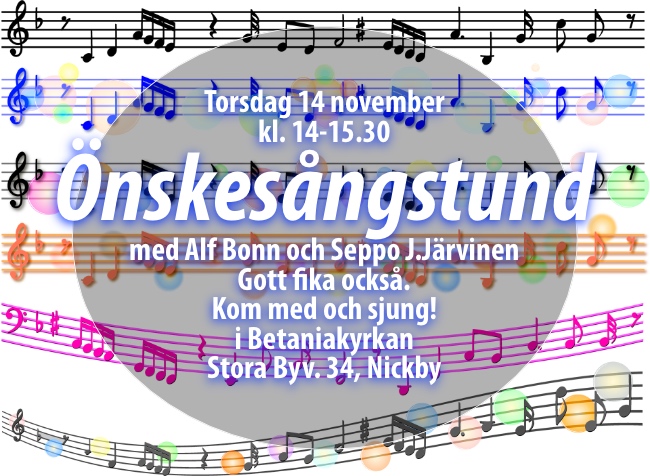 Önskesångstund med Alf & Seppo @ Betaniakyrkan