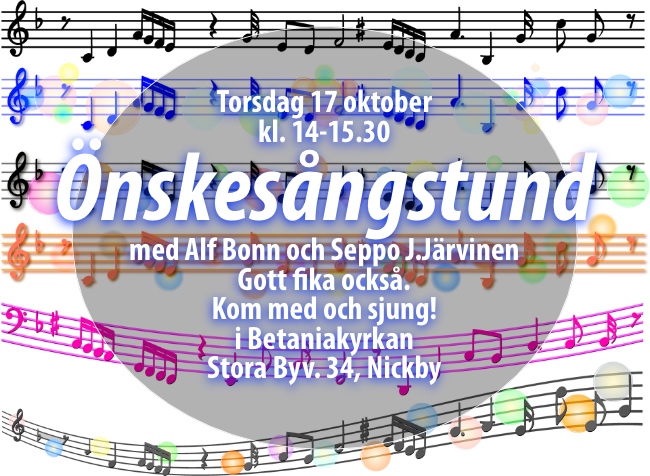 Önskesångstund med Alf och Seppo @ Betaniakyrkan