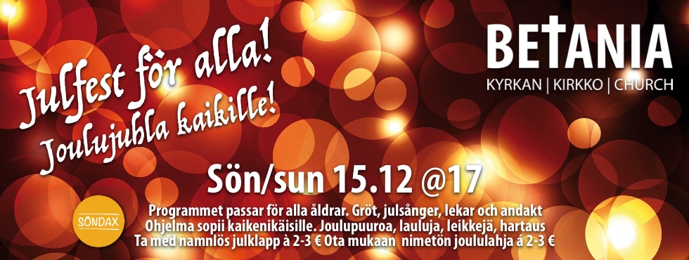 Julfest för alla @ Betania | Finland