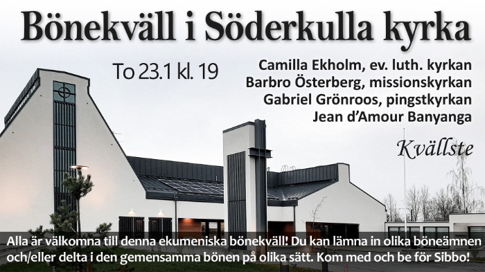 Ekumenisk bönekväll @ Söderkulla kyrka | Finland
