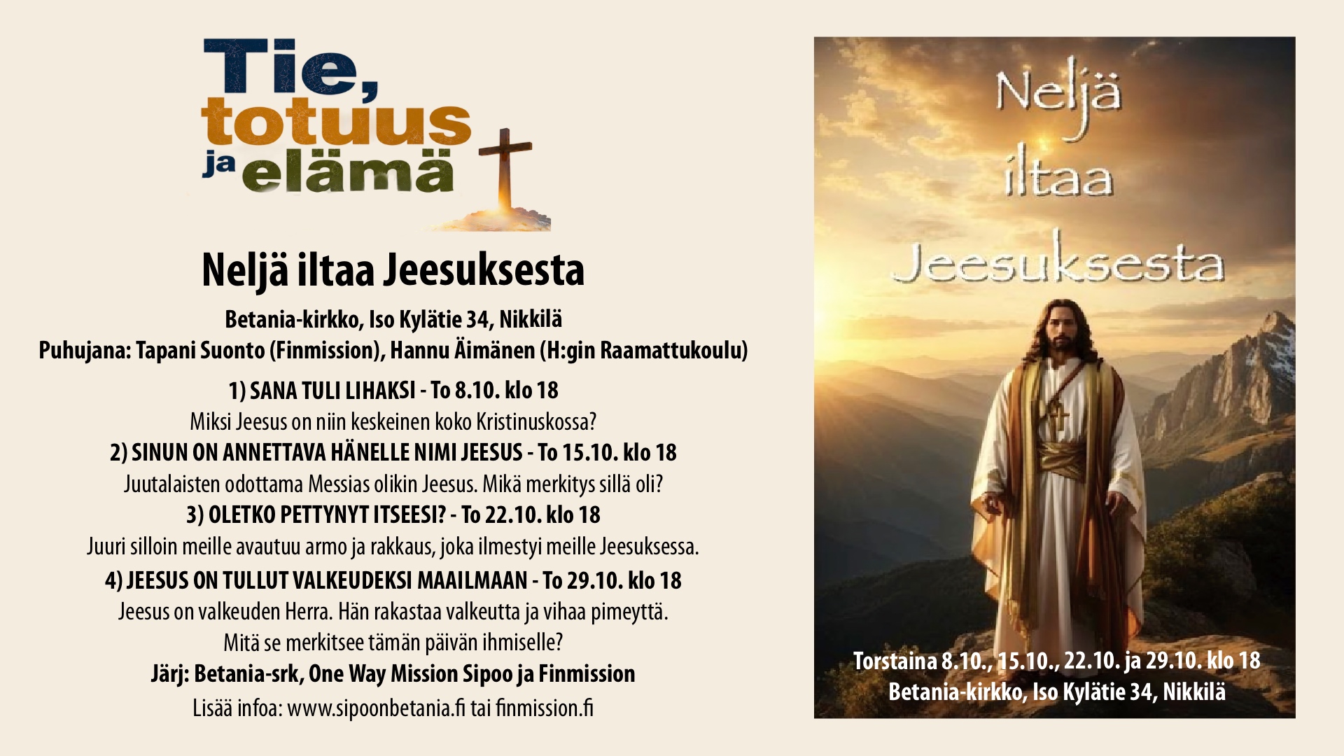 Neljä iltaa Jeesuksesta